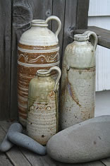 Pottery jugs the Cowgirl Co-op Spokane Wa