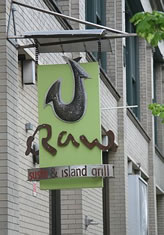 RAW Sushi and Island Grill downtown Spokane restaraunt 